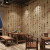 乐活复古中式古典壁纸书法字画诗词客厅饭店茶室背景墙墙纸工程非自粘 SN5201 米褐色