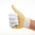鸣固 点塑手套 涂胶手套防滑点胶白线棉线手套 加厚耐工地工作司机搬运劳保手套（750G）48付