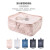 印良品旅行收纳包化妆包行李箱整理袋整理便携衣物分装双层 单层-粉色L号（约40x53x10cm）