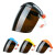 电焊面罩防护焊工焊接焊帽氩弧焊面屏面具眼镜气保焊烧焊头戴式 晟盾橙顶+茶色面屏