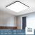 LED现代简约大气客厅灯房间卧室长方形大厅套餐餐厅吸顶灯具 方形5050m单色白光36w