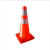 定制PVC路锥红路障圆锥市政安全警示反光锥雪糕桶三角锥形筒塑料 60cm红色