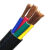 鹏贺 国标软电缆 RVV3*150+2*70平方 5芯3+2型软护套线多股铜丝阻燃型电缆线 1米