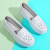  安巧象 护士鞋镂空透气气垫软底透气厚底防滑坡跟医护工作白鞋 白色镂空 39 