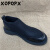 XOPQPX皮鞋男款夏季镂空真皮透气男鞋2024新款黑色马丁靴休闲鞋子男布鞋 黑色(孔面) 38