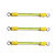 光伏接地线小黄线 2.5/4/6平方BVR黄绿双色接地线桥架跨接线 8毫米孔径/100条装 2.5平方长80mm带护套100根