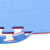 海斯迪克 泡沫垫拼接地垫 跆拳道地垫客厅卧室儿童游戏拼接地垫 红蓝-T型纹2.5cm厚 1*1米 HZL-171