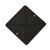 地插底盒防尘盖施工盖板塑料盖片盒防尘塑料盖板工程用双色可选 黑色【100*100*85mm】