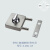 不锈钢玻璃门锁插销锁办公室玻璃门浴室单双门锁商铺单开地插地锁 (带扭)带有门框X-MZ1129