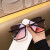 古施森（GUSHISEN）古施森2024新款时尚全框切边墨镜女潮流欧美方框太阳镜款跨境眼镜 米白色