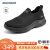 Skechers男鞋春夏新款GOWALK健步鞋一脚套轻便舒适缓震休闲鞋216205送父亲 黑色/BBK 39.5