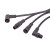 M12塑胶连接器弯式NEMA2000插头 3 4 5 8芯防水IP67 针型对接孔型 弯式针型插头(公) 1M  3芯