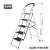 梯子加厚折叠梯楼梯折叠室内多功能四步人字梯五步梯 五步白色-适合3.1米商品房使用