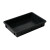 塑料防静电托盘长方形方盘加厚元件盒物料盒零件盒工具周转箱黑色 1号方盘外尺寸：375*250*65mm