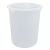 兰诗 YJ-E089 水桶 圆形塑料桶收纳桶大号水桶酒店厨房环卫物业垃圾桶 白色36升