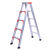 得豫工品  人字梯工程梯子叉梯合页梯合梯广告梯折叠梯 便携折叠加厚铝合金3米