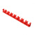 工途16线管排卡20PVC红电工穿线管U型塑料固定管卡水管10位连排管夹 16红色(10位)