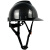 达林韦尔 碳纤维纹路 工地盔 安全帽 ABS工业防砸防撞工程建筑 国标 印字 领导级亚光白 