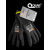 QEAR黑色欧标5级防割搬玻璃钢板劳保防滑耐磨工作保护浸胶手套 1对黑五级防割PU款 S