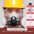 防毒面具硅胶防尘口罩喷漆专用呼吸防护全面罩 8600硅胶防毒面具+3号梯形滤毒盒