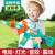 奇森（QISEN）儿童玩具冲锋枪小男孩3-5岁电动发光齿轮枪七彩声光宝宝新年礼物6 【绿色】齿轮电动枪5507+背带  灯光音乐+3节5号
