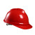 富兴 V型透气ABS安全帽 防砸透气建筑工地施工工程 可印字 红色  V型透气按压式