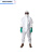 3M4515一次性连体带帽防护服透气防尘衣喷漆实验室隔离防化服打药 4515白色经济耐用 L
