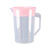 量杯带刻度量桶奶茶店专用大容量茶壶加厚塑料带盖量筒5000ml毫升 深蓝色