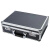 诺贝利奥 手提式密码箱黑色空箱19寸铝合金工具箱五金设备仪器箱