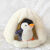 珠海长隆海洋王国 纪念品小企鹅毛绒玩具雪洞超萌布娃娃圣诞礼物 2厘米黑色 常规款