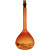 loikaw特优级透明棕色玻璃塞容量瓶 A级可过检高硼硅玻璃容量瓶 棕色5ml(2个)