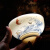 SOVOB碗家用吃饭单个瓷语颠 陶瓷米饭碗家用单个特别好看的碗5寸吃饭汤 反口单碗｜富贵长春（4.5吋）