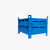 重型铁板箱金属周转箱铁箱车间铁屑箱物料箱铁框仓储笼铁质零件框 紫色