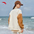 安踏关晓彤同款女子棒球服运动文化系列飞盘联盟夏季复古单茄克外套 芡石白/焦糖色-1 XS(适合女155)