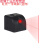 适用红光便携迷你激光水平仪 USB直充锂电池小型十字激光定位器 粉红色 红光一字线(竖向