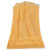 洛港 黄色 30×70cm10条装 家政保洁专用毛巾吸水不掉毛擦地桌布百洁布家务清洁抹布厨房用品