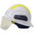 白色17式消防头盔安全员防护帽阻燃增强材质韩式统型款 白色无AB签款