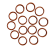 CSCD密封件氟胶圈O型圈密封圈线径3.55mm内径21.2--50mm耐高温耐腐蚀 内径21.2*3.55  10个