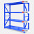君制 货架仓库仓储库房中型重型加厚五金金属多层置物架铁架子 350kg/层蓝色四层副架长200*宽50*高200cm