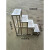欧杜（oudu）  不锈钢台阶凳2层小梯子脚踏凳户外小门台小楼梯仓库 不锈钢4层90*50*90带一个护栏