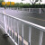 公路道路护栏隔离栏市政马路人车分流栏杆 交通设施车道安全防撞围栏定做 {国标}0.8米高立柱