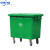 商用环卫桶户外分类垃圾桶保洁清运推车 660L镀锌板垃圾车颜色备注