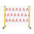 绘晴 玻璃钢管式伸缩围栏安全警示隔离栏可移动遮拦电力道路施工绝缘围栏 黄黑色 1.2*2.5米