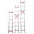 铝合金伸缩梯子直梯单面升降梯子工程梯阁楼梯3-12米登高户外云梯 特厚款10米【5.2米升9.2米】 3m