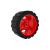 适用于中鸣教育机器人配件系列之轨迹赛轮胎全向轮滚珠 轨迹黑色驱动轮胎6522(2个)