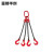 富都华创 起重吊索具 3吨1.5米4腿 猛钢铁链条吊链行车吊装工具 FDHC-DSJ-022