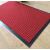 双条纹除尘地垫地毯办公室家用入户进门口厨房浴室防滑垫PVC 双条纹红色 4060cm四周黑边