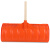冰禹 BYQ-558 除雪铲推雪板扫雪锹清洁工具 橙色塑料木杆推雪铲（含柄）5把