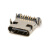 Type-C母座直插贴片插座USB-3.1 6P16P 4脚 高清传输接口快冲接头 母座/16P/沉板1.6(5只)