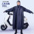 有袖雨衣电动车电瓶摩托车夏季加大时尚男女单人长款全身防暴雨 牛津（枣红）带袖 4XL(155-165)